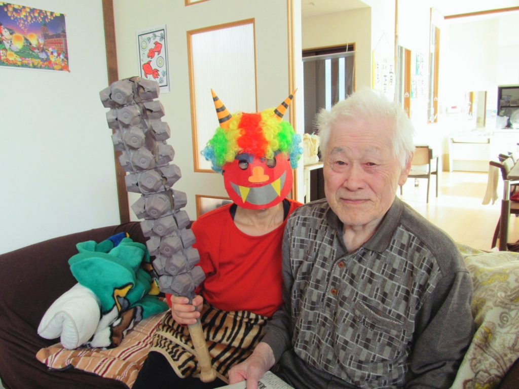 2024年2月節分 鬼さんと記念撮影